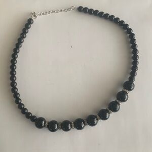 3/$5 Black Beaded Necklace